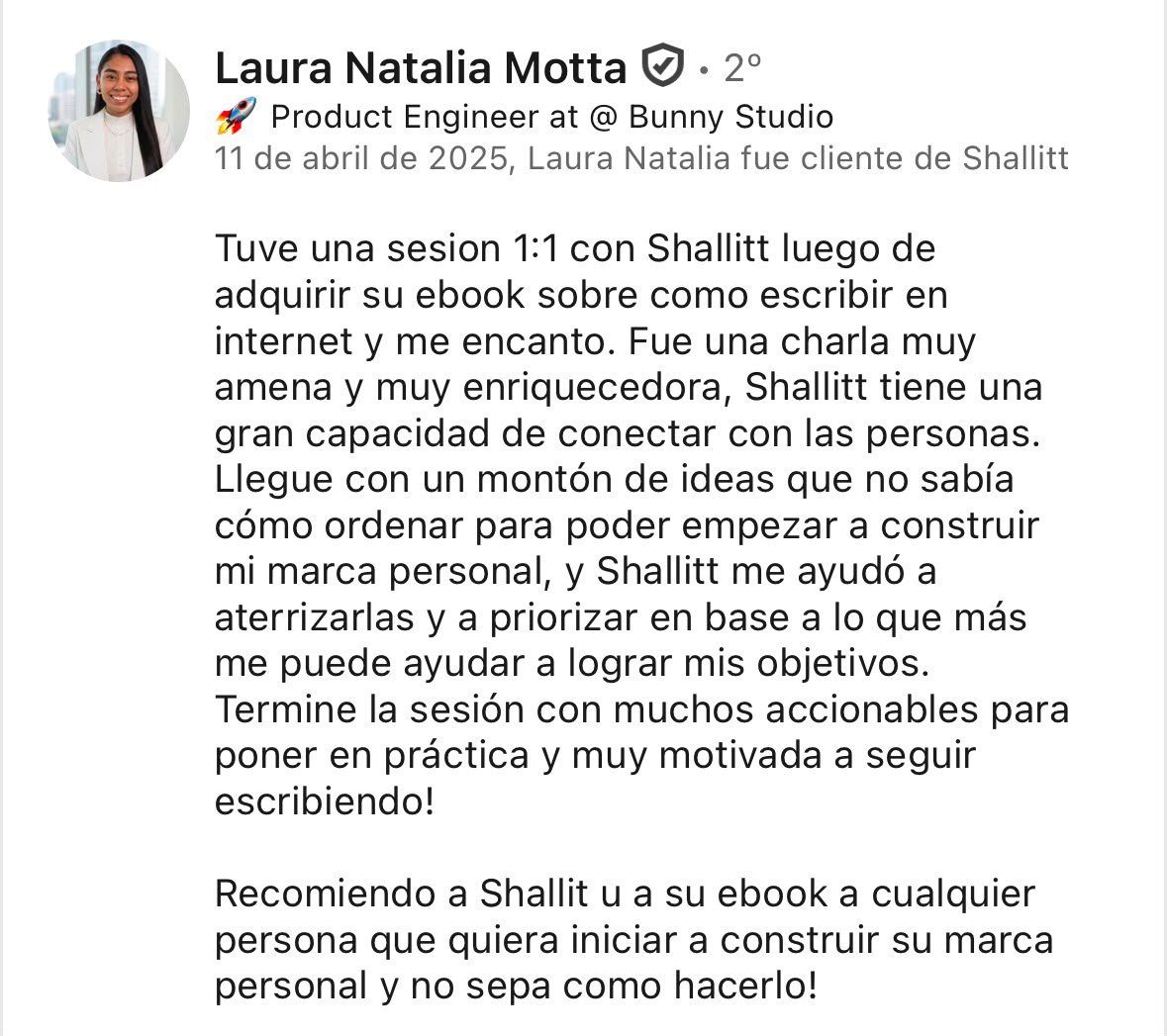 Testimonio